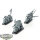 Dark Angels - 3x Ravenwing Biker - unbemalt