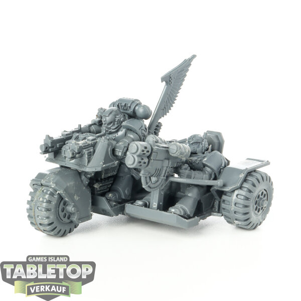 Dark Angels - Ravenwing Attack Bike - unbemalt
