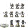 Black Templars - 10x Tactical Marines - grundiert