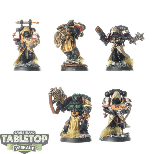 Black Templars - 5x Tactical Marines - grundiert