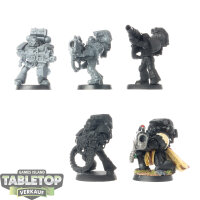 Space Marines - 5x Devastator Squad - teilweise bemalt
