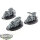 Space Marines - 3 Outriders - unbemalt