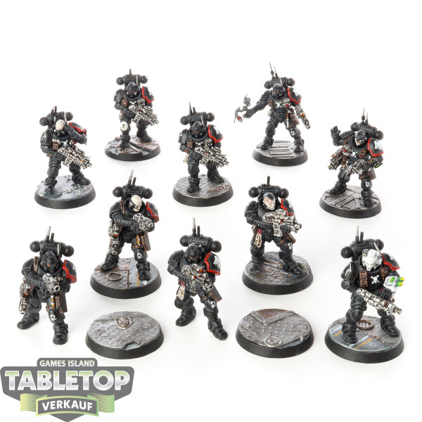 Raven Guard - 3 Infiltrator Squad - bemalt
