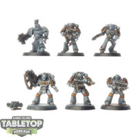 Space Marines - 6 x Red Scorpions MKIV Tactical Squad -...