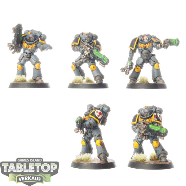 Space Marines - 5 x Hellblaster Squad - bemalt