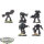 Space Wolves - 5 x Wolf Guard Terminators - teilweise bemalt