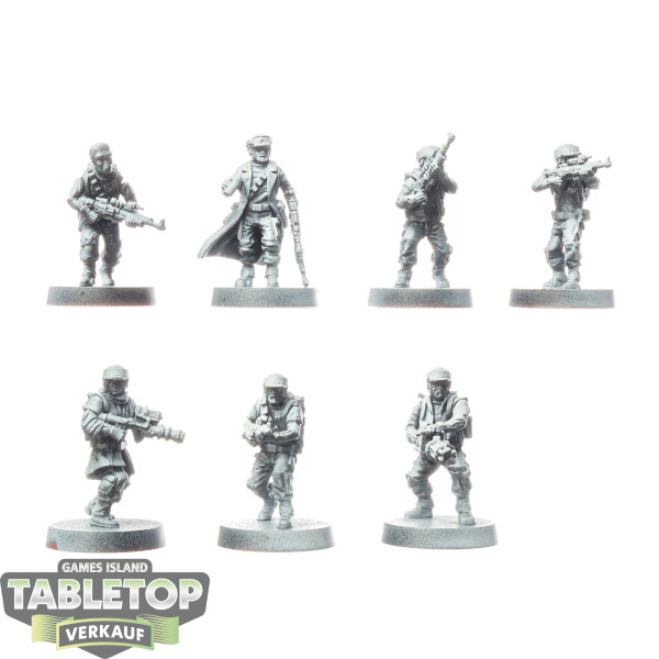Rebellen - 7 x Rebel Troopers - teilweise bemalt
