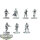 Rebellen - 7 x Rebel Troopers - teilweise bemalt