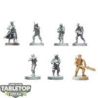 Rebellen - 7 x Rebel Troopers - teilweise bemalt