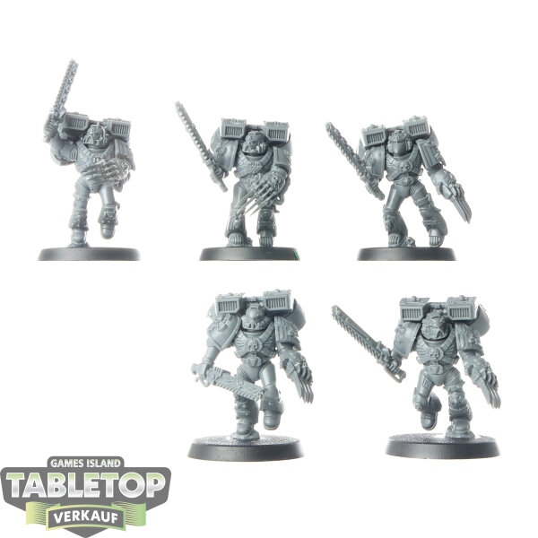 Space Marines - 5x Vanguard Veteran Squad - unbemalt