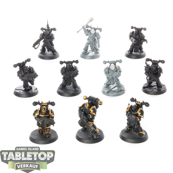 Chaos Space Marines - 10 Legionaries - teilweise bemalt