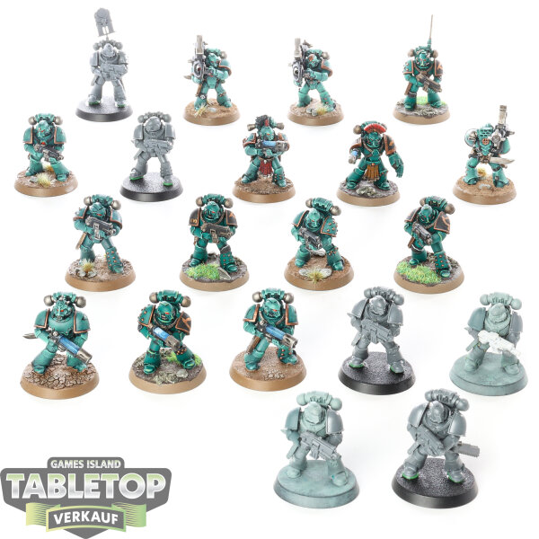 Horus Heresy - 20 Sons of Horus MKIV Tactical Squad - teilweise bemalt
