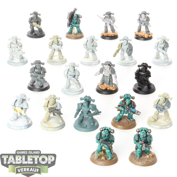Horus Heresy - 20 Sons of Horus MKIII Tactical Squad classic - teilweise bemalt