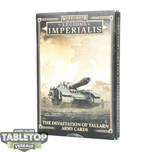 Legion Imperiales - The Devastation of Tallarn Army Cards - englisch