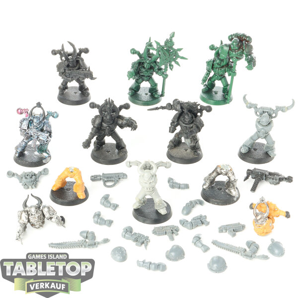 Chaos Space Marines - 10x Chaos Space Marines - teilweise gebaut