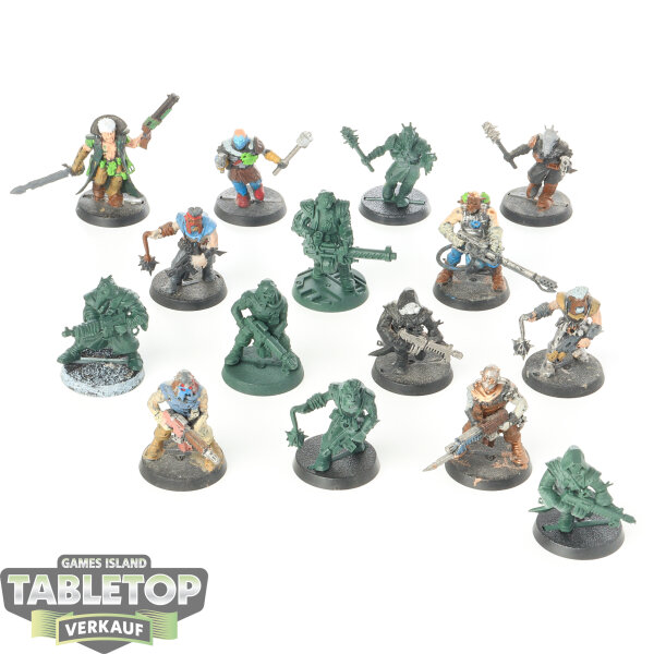 Chaos Space Marines - 15x Chaos Cultists klassisch - teilweise bemalt