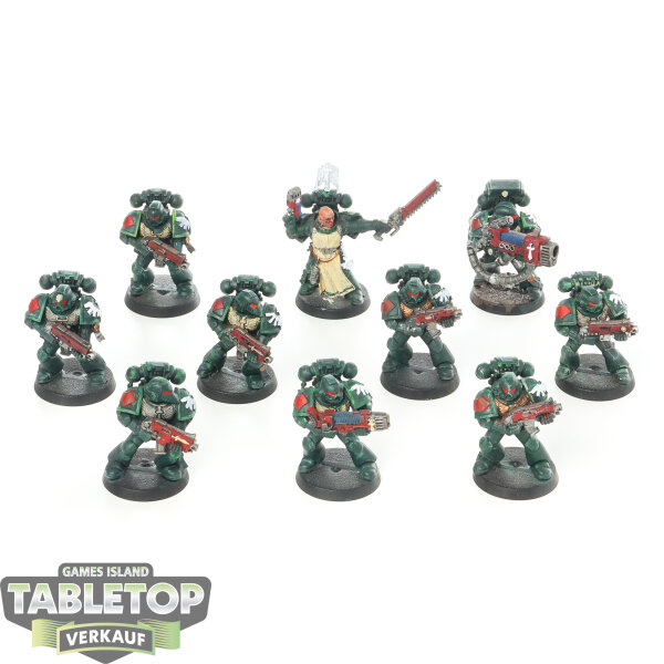 Dark Angels - 10x Tactical Squad klassisch - bemalt