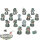 Dark Angels - 15x Tactical Squad klassisch - teilweise bemalt