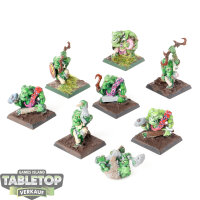 Orc & Goblin Tribes - 8 Savage Orc Boyz classic - bemalt