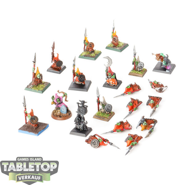 Orc & Goblin Tribes - 20 Night Goblin Mob - teilweise bemalt