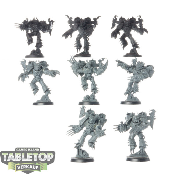 Chaos Space Marines - 8x Warp Talons - teilweise bemalt
