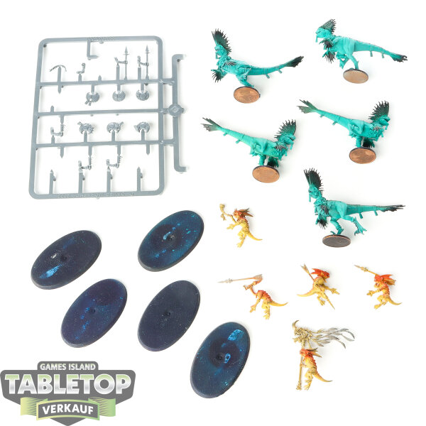 Seraphon - 5x Raptadon - teilweise gebaut