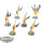 Aeldari - 6x Swooping Hawks klassisch - teilweise bemalt