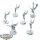 Aeldari - 6x Swooping Hawks klassisch - teilweise bemalt