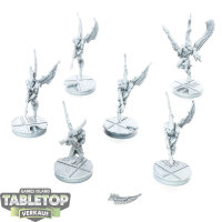 Aeldari - 6x Swooping Hawks klassisch - teilweise bemalt