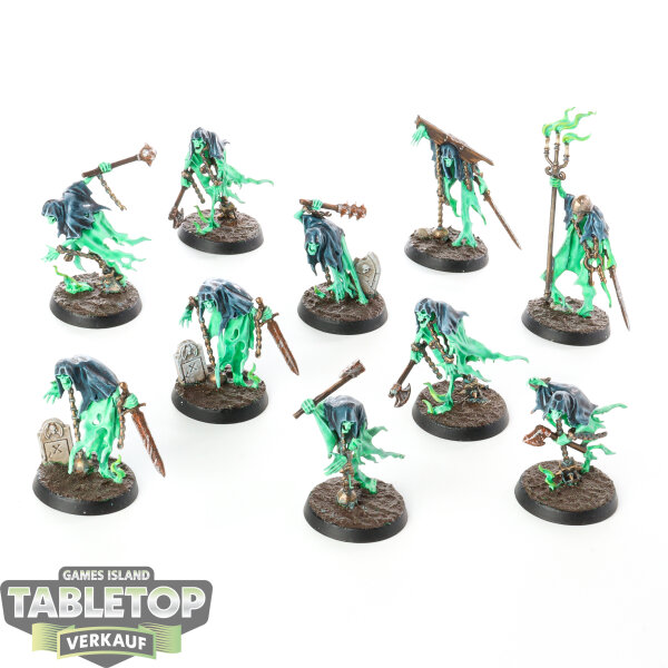 Nighthaunt - 10 Chainrasp Hordes - bemalt