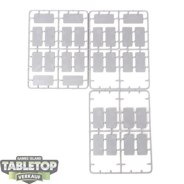 Bases - 30 Plastic Cavalry Bases - im Gussrahmen