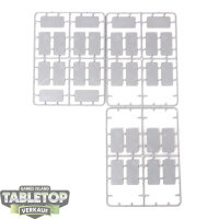 Bases - 30 Plastic Cavalry Bases - im Gussrahmen