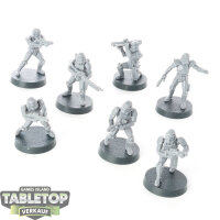 Galaktisches Imperium - 7 Stormtroopers - unbemalt