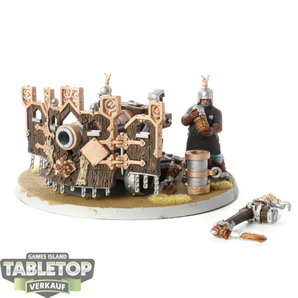 Cities of Sigmar - Ironweld Great Cannon - bemalt