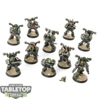 Chaos Space Marines - 10x Chaos Space Marines - bemalt