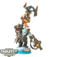 Orks - Ork Nob With Waaagh! Banner - bemalt