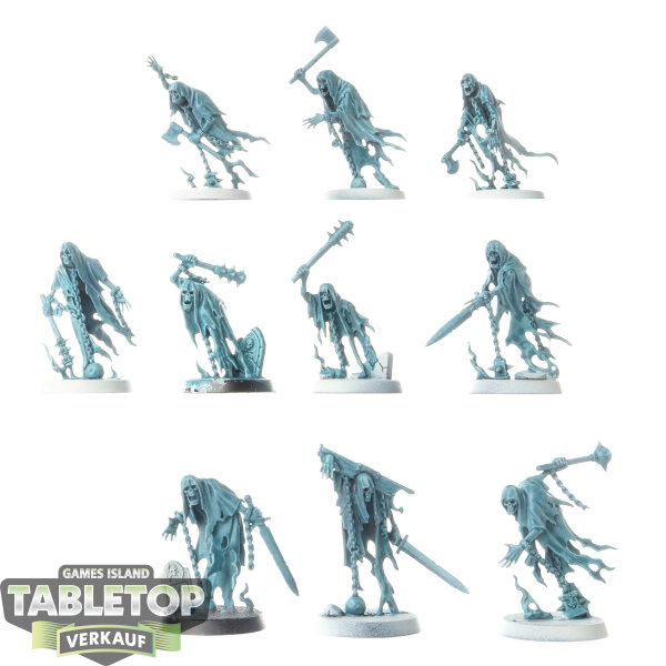 Nighthaunt - 10x Chainrasp Hordes - teilweise bemalt