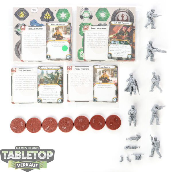 Rebellen - 7x Rebellentruppen - unbemalt