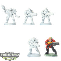 Space Marines - 5x Scouts - teilweise bemalt