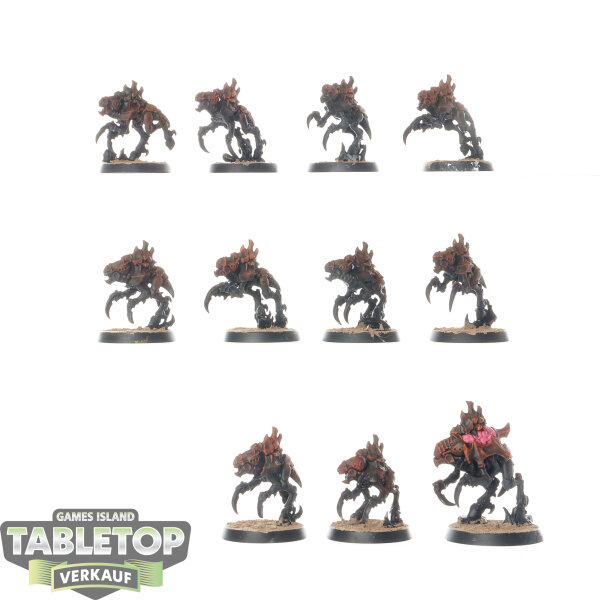 Tyraniden - 11x Neurogaunts - teilweise bemalt