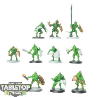Seraphon - 10x Saurus Warriors - teilweise bemalt