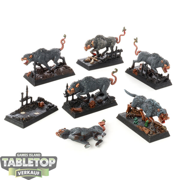 HdR Figuren - Böse - 6 x Wild Wargs - bemalt