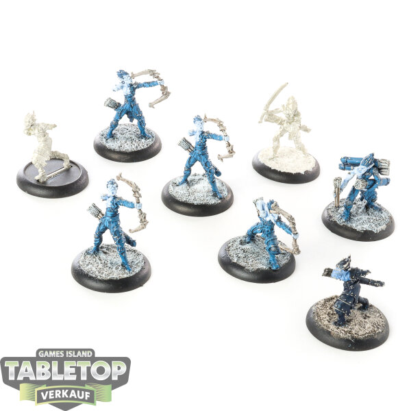 Legion of Everblight - 8 x Blighted Archers - teilweise bemalt