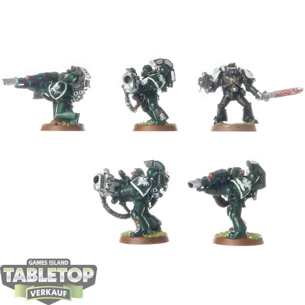 Space Marines - 5 Devastator Squad classic - teilweise bemalt
