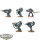 Space Marines - 5 Devastator Squad classic - teilweise bemalt