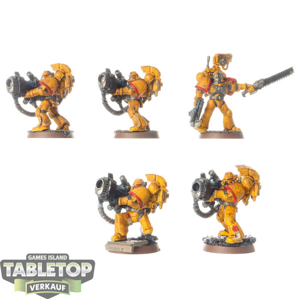 Space Marines - 5 Devastator Squad classic - bemalt