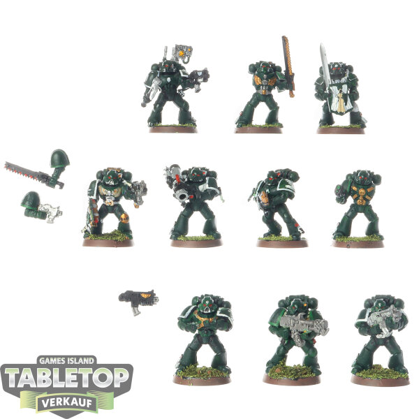Dark Angels - 10 Tactical Squad classic - bemalt