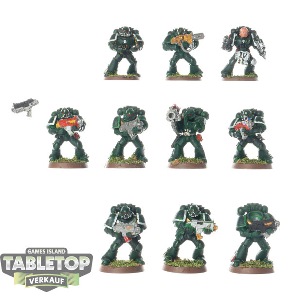 Dark Angels - 10 Tactical Squad classic - bemalt
