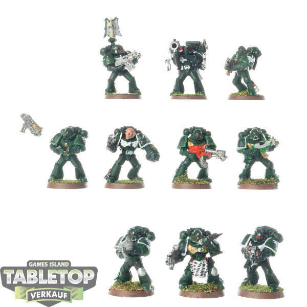 Dark Angels - 10 Tactical Squad classic - bemalt