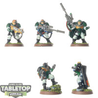 Space Marines - 5 Scouts classic - teilweise bemalt